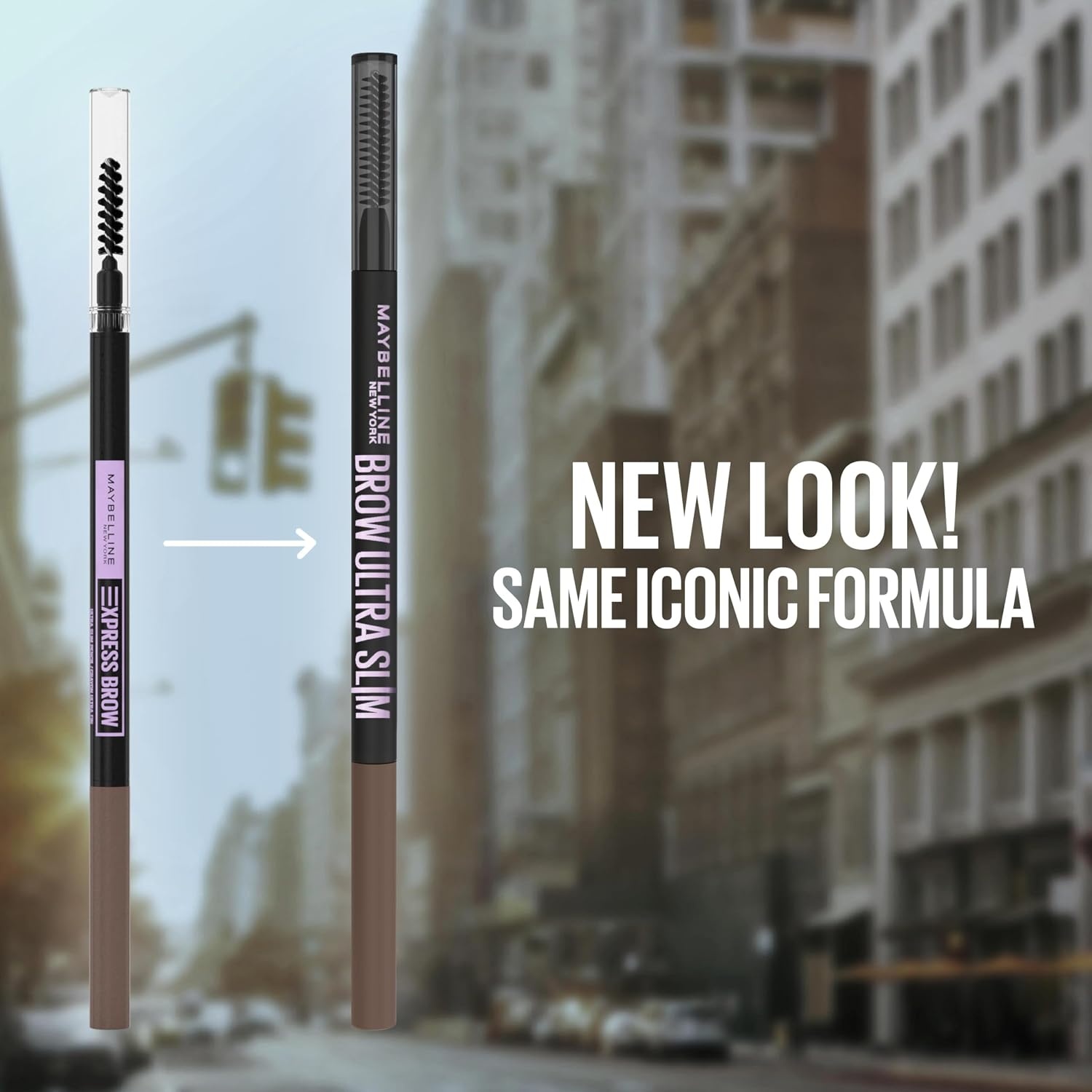 image:imageMaybelline Express Brow Ultra Slim Eyebrow Makeup Brow Pencil with Precision Tip and Spoolie for Defined Eyebrows Soft Brown 255 1 Count264 BLACK