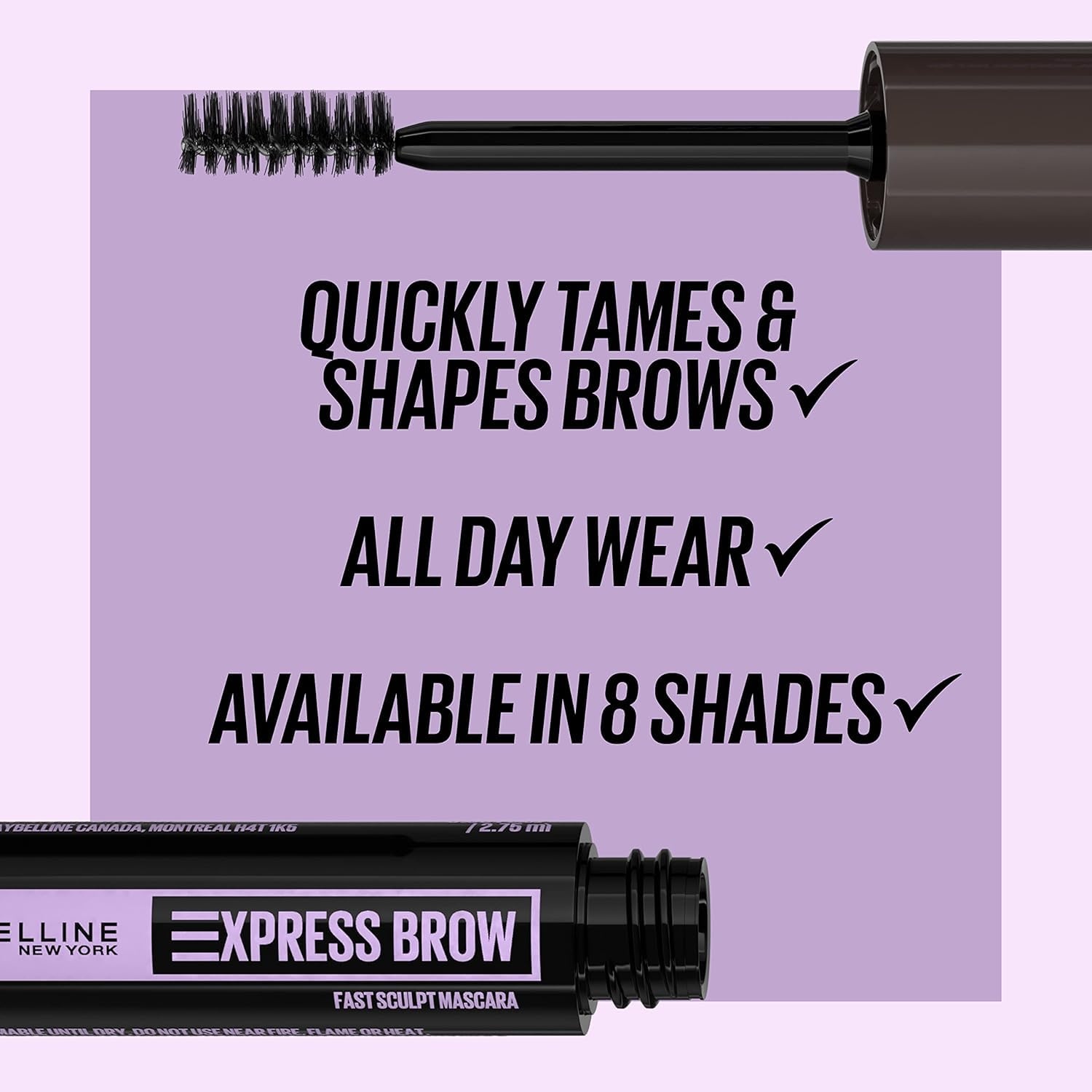 image:imageMaybelline Express Brow Ultra Slim Eyebrow Makeup Brow Pencil with Precision Tip and Spoolie for Defined Eyebrows Soft Brown 255 1 CountBLONDE CLEAR FAST SCULPT BUNDLE