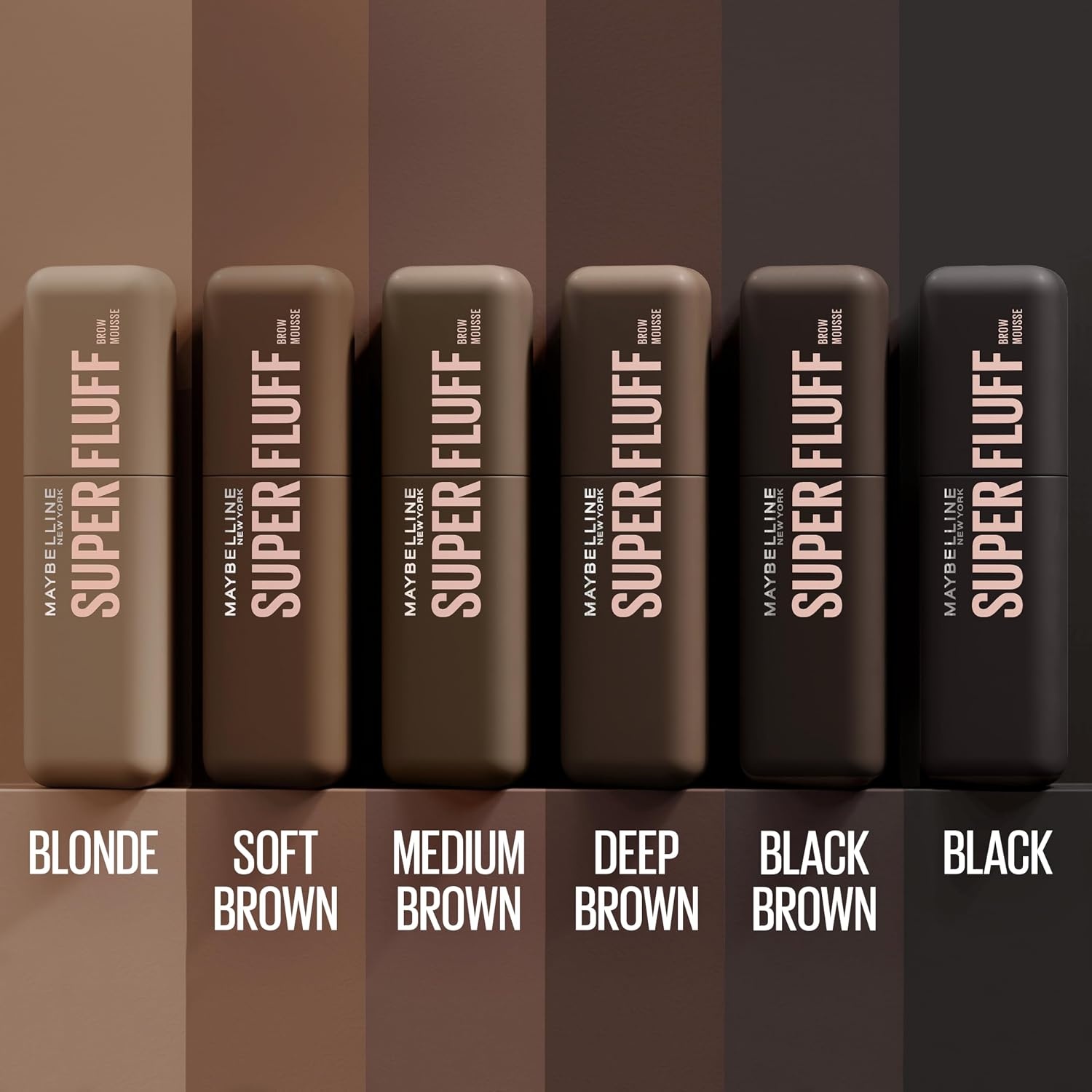 image:imageMaybelline Superfluff Volumizing Brow Mousse All Day Tinted Brow Gel For Soft Full Brows Medium Brown 1 CountSOFT BROWN