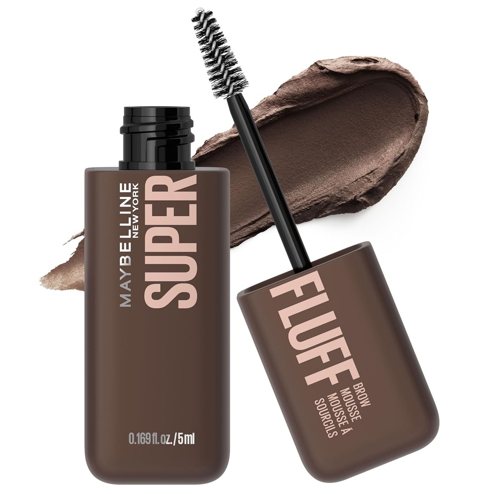 image:imageMaybelline Superfluff Volumizing Brow Mousse All Day Tinted Brow Gel For Soft Full Brows Medium Brown 1 CountDEEP BROWN