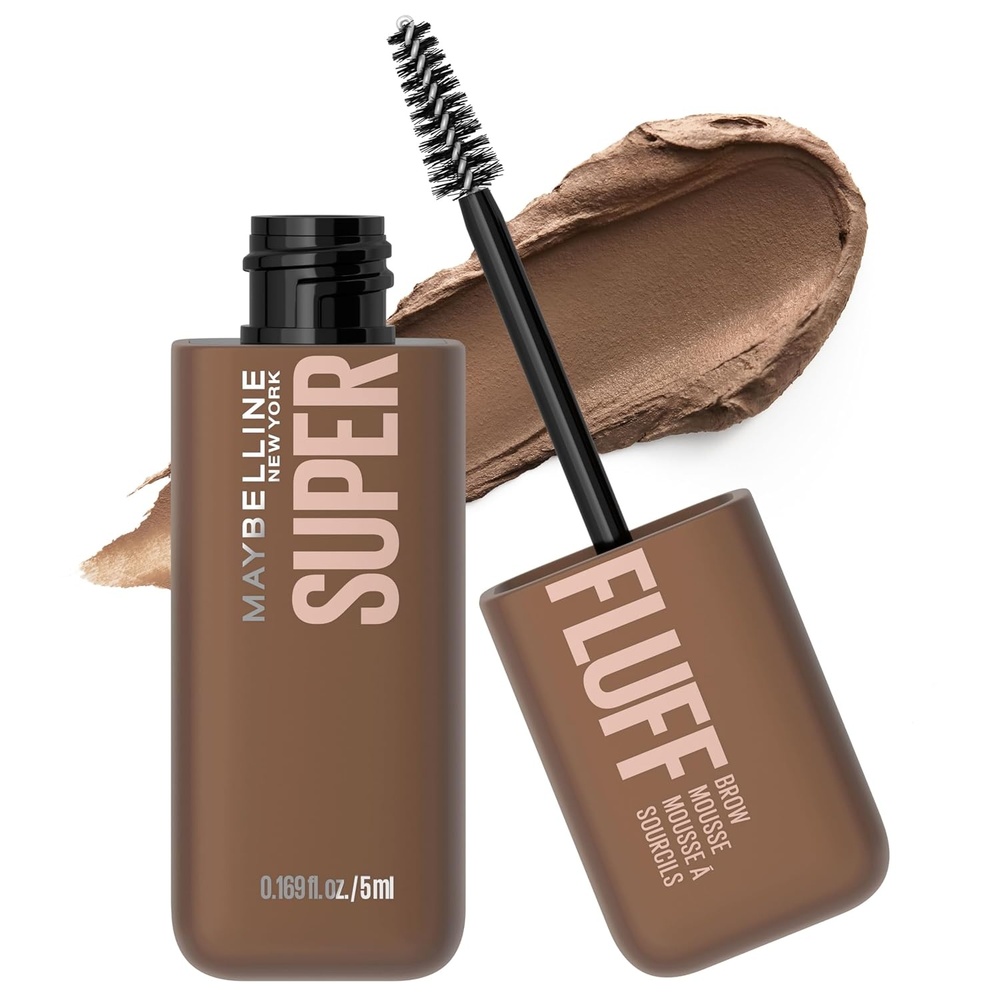 image:imageMaybelline Superfluff Volumizing Brow Mousse All Day Tinted Brow Gel For Soft Full Brows Medium Brown 1 CountSOFT BROWN