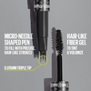 Maybelline Brow Inserts Eyebrow Pen, Micro Needle Shaped 2-In-1 Dual-Ended Brow Makeup Pen and Gel, Water-Resistant, Smudge Proof for Up to 36-HR Wear, Medium Brown(Blonde)