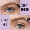 Maybelline Express Brow 2-In-1 Pencil and Powder Eyebrow Makeup, Deep Brown, 1 Count(250 Blonde)