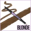Maybelline Express Brow 2-In-1 Pencil and Powder Eyebrow Makeup, Deep Brown, 1 Count(250 Blonde)