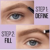Maybelline Express Brow 2-In-1 Pencil and Powder Eyebrow Makeup, Deep Brown, 1 Count(255 Soft Brown)