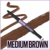 Maybelline Express Brow 2-In-1 Pencil and Powder Eyebrow Makeup, Deep Brown, 1 Count(257 Medium Brown)