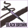 Maybelline Express Brow 2-In-1 Pencil and Powder Eyebrow Makeup, Deep Brown, 1 Count(262 Black Brown)