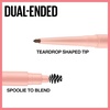 Maybelline Total Temptation Eyebrow Definer Pencil, Medium Brown, 1 Count(310 MEDIUM BROWN)