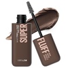 Maybelline Superfluff Volumizing Brow Mousse, All Day Tinted Brow Gel For Soft Full Brows, Medium Brown, 1 Count(DEEP BROWN)
