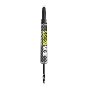 Maybelline Brow Inserts Eyebrow Pen, Micro Needle Shaped 2-In-1 Dual-Ended Brow Makeup Pen and Gel, Water-Resistant, Smudge Proof for Up to 36-HR Wear, Medium Brown(Medium Brown)