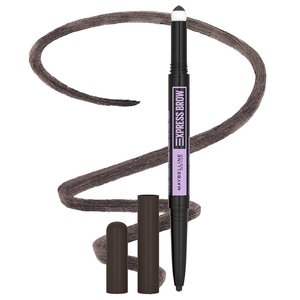 Maybelline Express Brow 2-In-1 Pencil and Powder Eyebrow Makeup, Deep Brown, 1 Count(262 Black Brown)