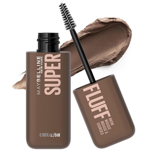 Maybelline Superfluff Volumizing Brow Mousse, All Day Tinted Brow Gel For Soft Full Brows, Medium Brown, 1 Count(MEDIUM BROWN)