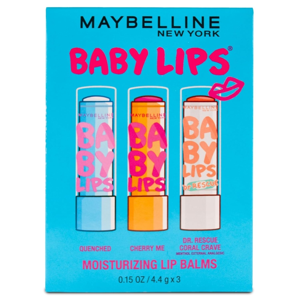 image:imageMaybelline New York Baby Lips Moisturizing Lip Balm 3pack Lip Care Essentials 3 Shades1 Count Pack of 3