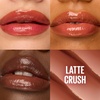 MAYBELLINE Lifter Glaze Oil Balm with Hyaluronic Acid and Hydrating Oil Blend, Lip Balm with 24HRs of Smooth, Moisturizing Shine, Rose Bite (Sheer Hot Pink)(Latte Crush)