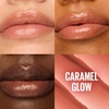MAYBELLINE Lifter Glaze Oil Balm with Hyaluronic Acid and Hydrating Oil Blend, Lip Balm with 24HRs of Smooth, Moisturizing Shine, Rose Bite (Sheer Hot Pink)(Caramel Glow)