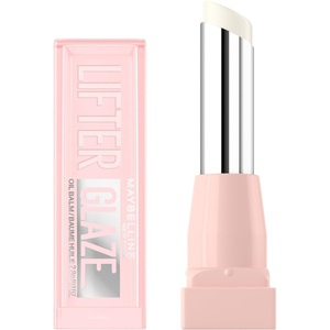 MAYBELLINE Lifter Glaze Oil Balm with Hyaluronic Acid and Hydrating Oil Blend, Lip Balm with 24HRs of Smooth, Moisturizing Shine, Rose Bite (Sheer Hot Pink)(Clear Crave)