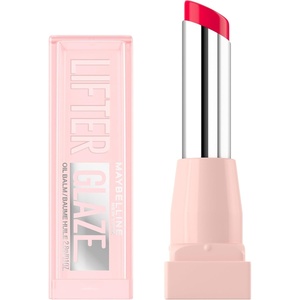 MAYBELLINE Lifter Glaze Oil Balm with Hyaluronic Acid and Hydrating Oil Blend, Lip Balm with 24HRs of Smooth, Moisturizing Shine, Rose Bite (Sheer Hot Pink)(Cherry Swirl)