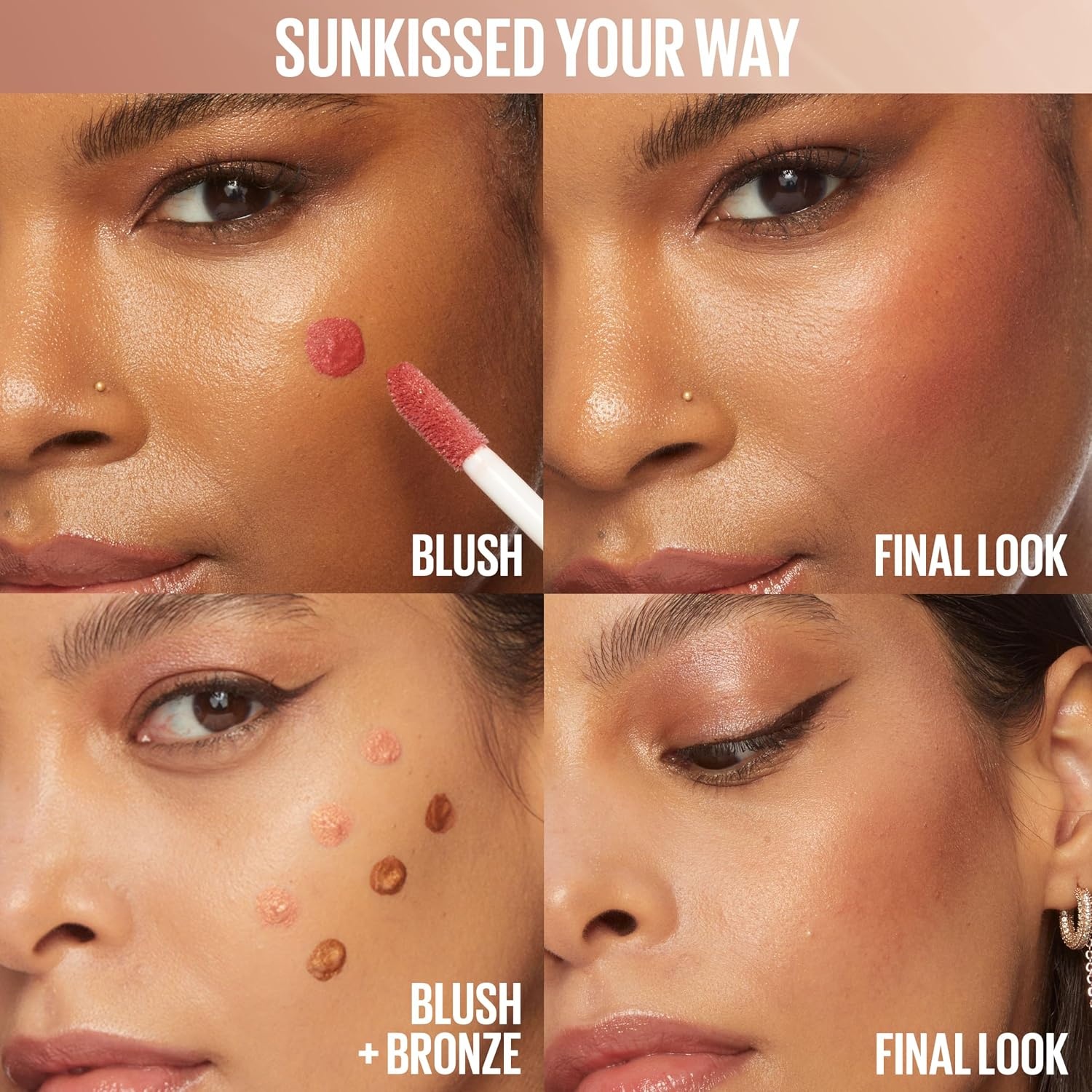 image:imageMaybelline Sunkisser MultiUse Liquid Blush and Bronzer Blendable Longwear Glowy Make Up Sun Tempt 1 CountShades On