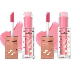 Maybelline Sunkisser Multi-Use Liquid Blush and Bronzer, Blendable, Longwear, Glowy Make Up, Sun Tempt, 1 Count(Rubor ardiente)