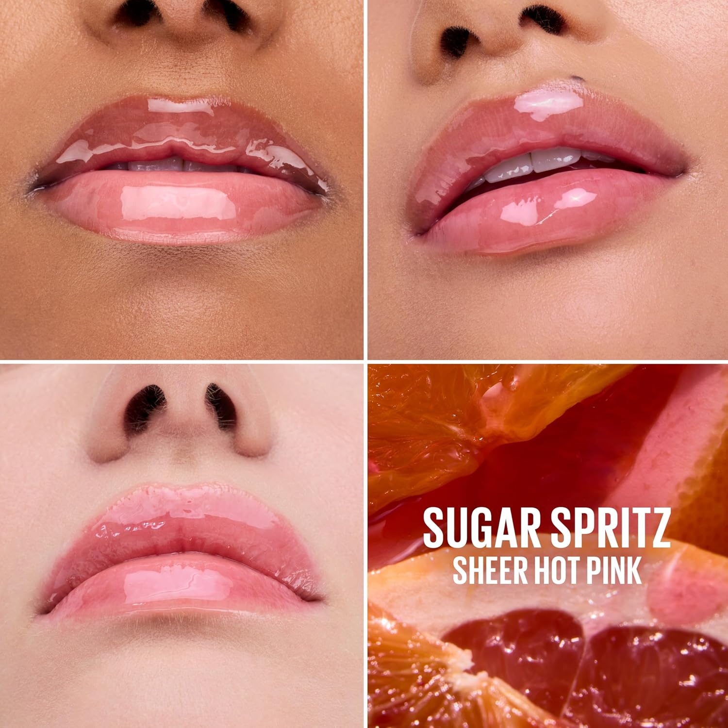 image:imageMAYBELLINE Lifter OilinGel Lip Gloss for Glassy Bouncy Shine Hydrating Tinted Lip Balm and Moisturizer with Hyaluronic Acid and Passionfruit Oil Sugar Spritz Sheer Hot PinkSugar Spritz