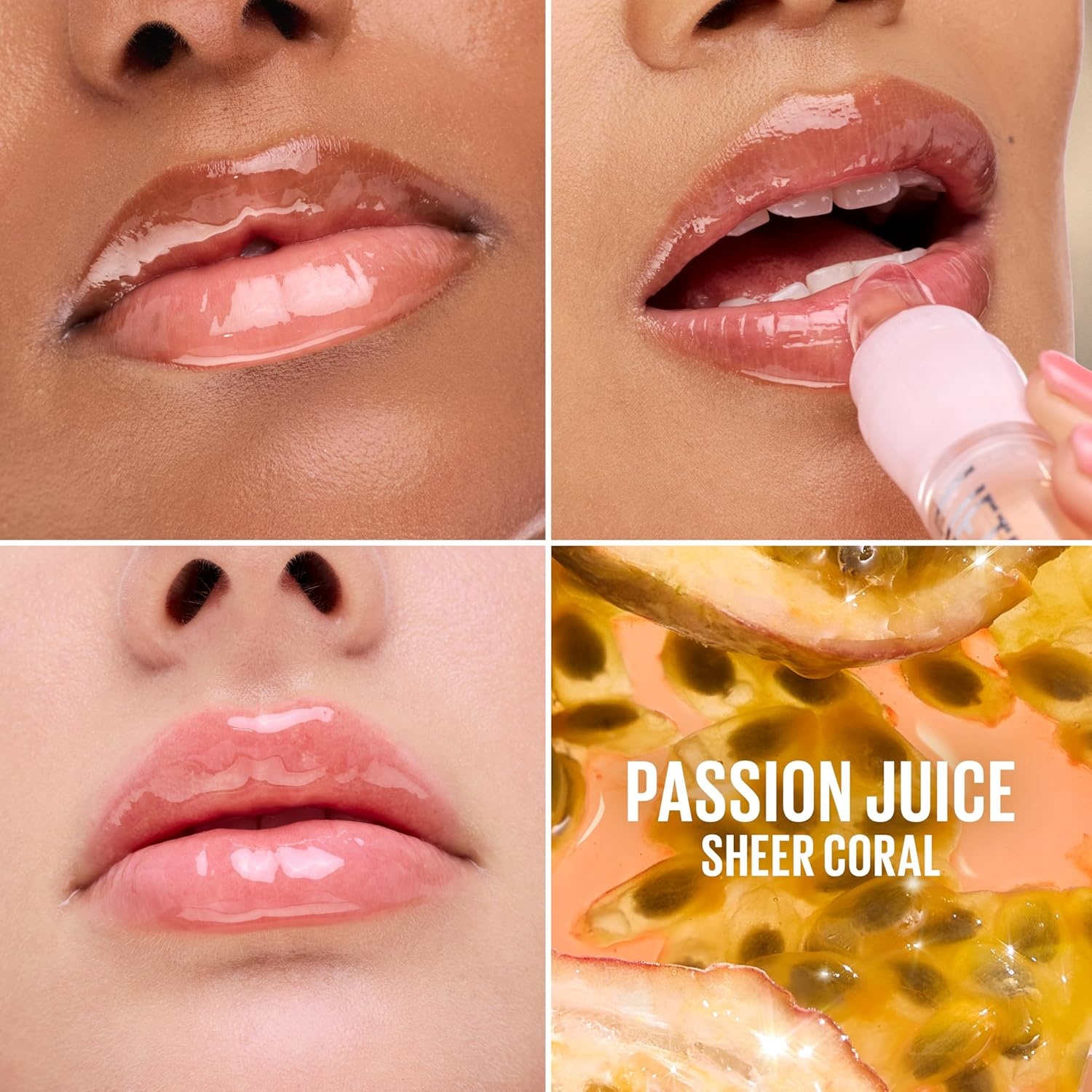 image:imageMAYBELLINE Lifter OilinGel Lip Gloss for Glassy Bouncy Shine Hydrating Tinted Lip Balm and Moisturizer with Hyaluronic Acid and Passionfruit Oil Sugar Spritz Sheer Hot PinkPassion Juice