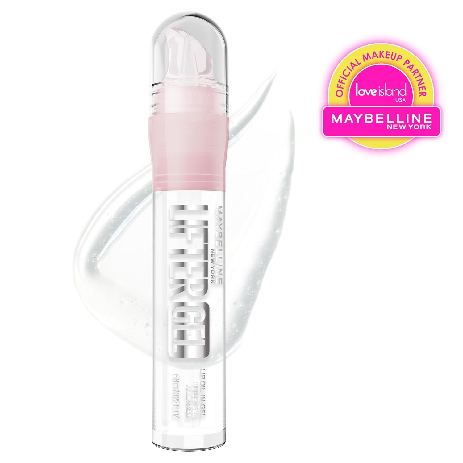 image:imageMAYBELLINE Lifter OilinGel Lip Gloss for Glassy Bouncy Shine Hydrating Tinted Lip Balm and Moisturizer with Hyaluronic Acid and Passionfruit Oil Sugar Spritz Sheer Hot PinkMintini