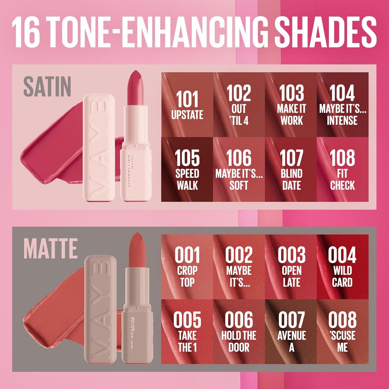 image:imageMAYBELLINE Serum Lipstick Hydrating Lip Makeup with 8HRs of Lip Plumping Moisture with Hyaluronic Acid Oil Blend Maybe Its Terracotta Rose Nude Matte108 FIT CHECK