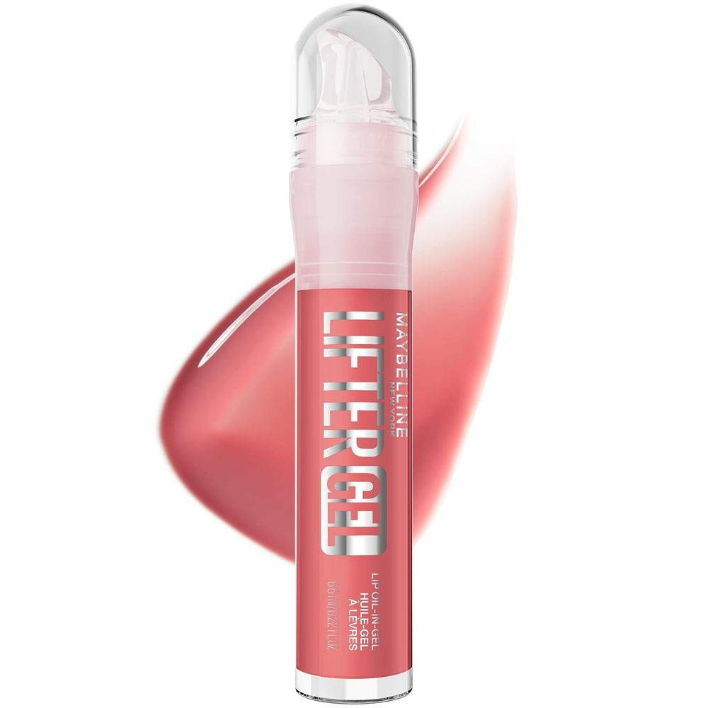 image:imageMAYBELLINE Lifter OilinGel Lip Gloss for Glassy Bouncy Shine Hydrating Tinted Lip Balm and Moisturizer with Hyaluronic Acid and Passionfruit Oil Sugar Spritz Sheer Hot PinkStrawberry Shake