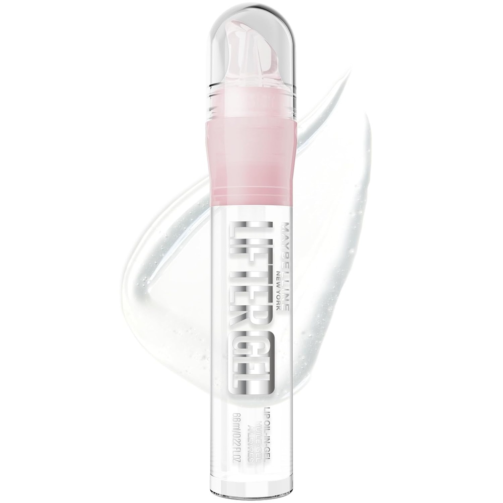 image:imageMAYBELLINE Lifter OilinGel Lip Gloss for Glassy Bouncy Shine Hydrating Tinted Lip Balm and Moisturizer with Hyaluronic Acid and Passionfruit Oil Sugar Spritz Sheer Hot PinkMintini