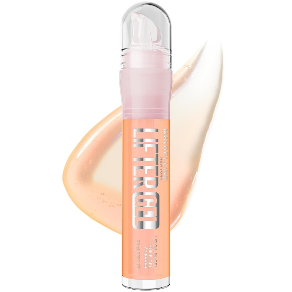 image:imageMAYBELLINE Lifter OilinGel Lip Gloss for Glassy Bouncy Shine Hydrating Tinted Lip Balm and Moisturizer with Hyaluronic Acid and Passionfruit Oil Sugar Spritz Sheer Hot PinkPassion Juice