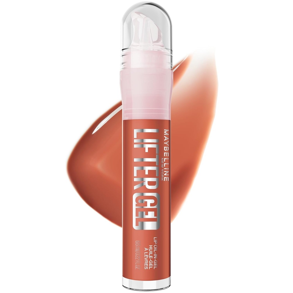 image:imageMAYBELLINE Lifter OilinGel Lip Gloss for Glassy Bouncy Shine Hydrating Tinted Lip Balm and Moisturizer with Hyaluronic Acid and Passionfruit Oil Sugar Spritz Sheer Hot PinkVanilla Horchata